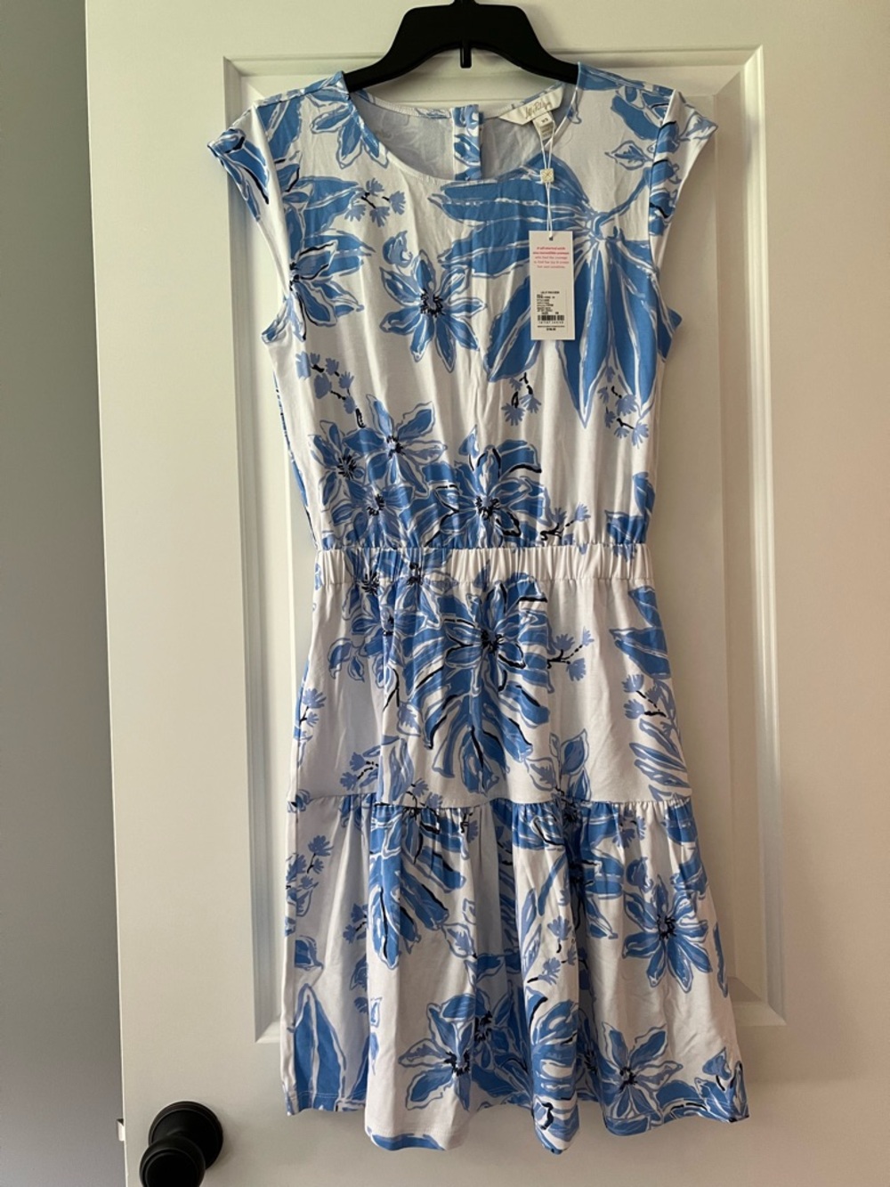 Lilly Pulitzer Danville White & Blue Floral Dress